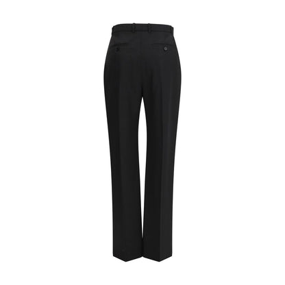 Alexander McQueen Black Wool Oves Aries Dress Pants
