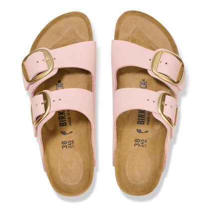 Women's Arizona Big Buckle Natural Leather Patent Soft Pink Medium/Narrow
