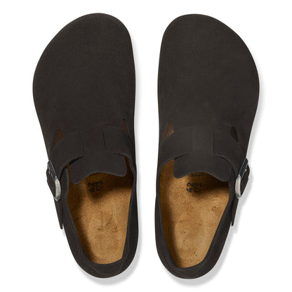 Unisex London Suede Leather Black Regular/Wide