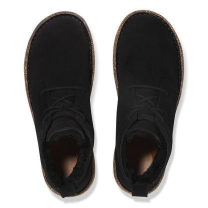 Uppsala Mid Shearling Suede Leather Regular/Wide Black