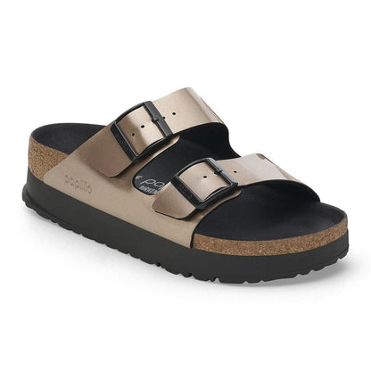 Women's Arizona Platform Birko-flor Metallic Taupe Medium/Narrow