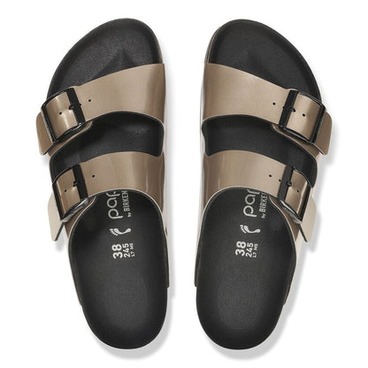 Women's Arizona Platform Birko-flor Metallic Taupe Medium/Narrow