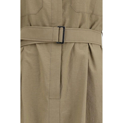 Brunello Cucinelli Beige Cotton Casual Dress