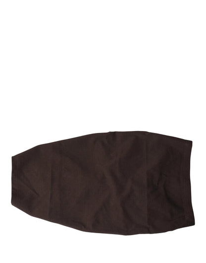 Dolce & Gabbana Brown Viscose Wide Belt Waist Cummerband Men