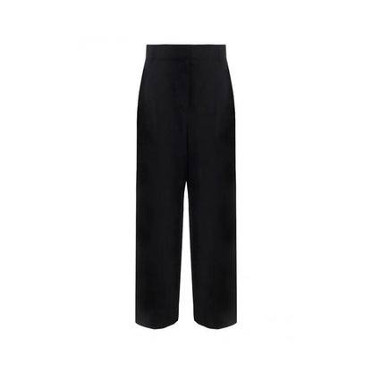 Salvatore Ferragamo Black Silk Casual Pants