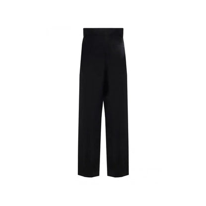 Salvatore Ferragamo Black Silk Casual Pants