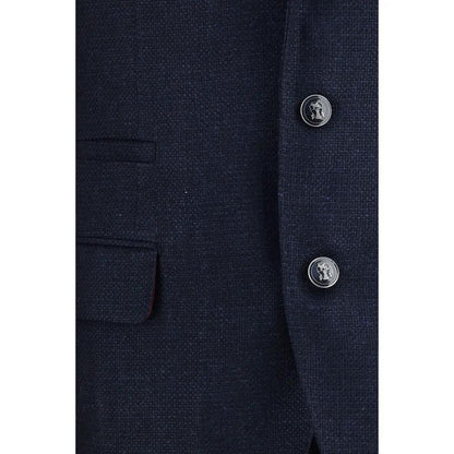 Brunello Cucinelli Blue Wool Oves Aries Two-Piece Suit