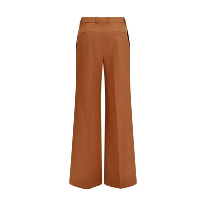 Chloé Orange Cotton Flared Pants
