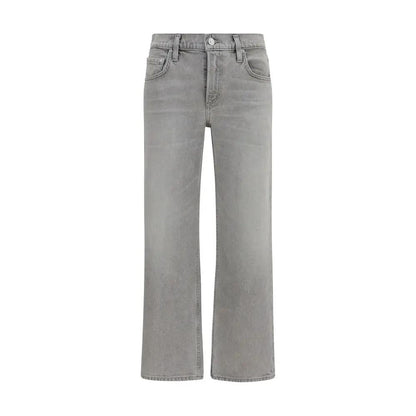 Citizens of Humanity Gray Cotton Straight-Leg Jeans