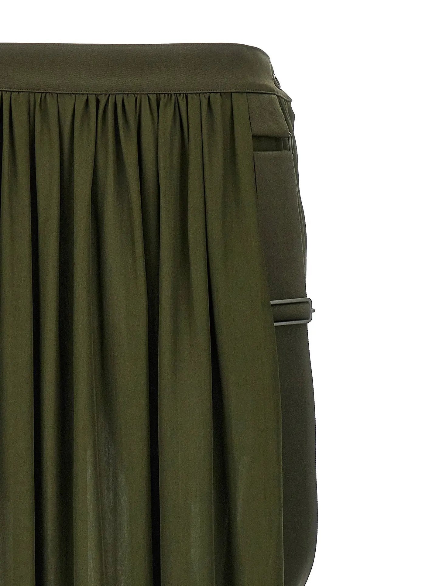 Max Mara Bicolor Silk Mini Skirt