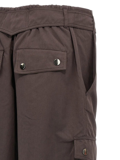 The Andamane Brown Polyester Cargo Pants