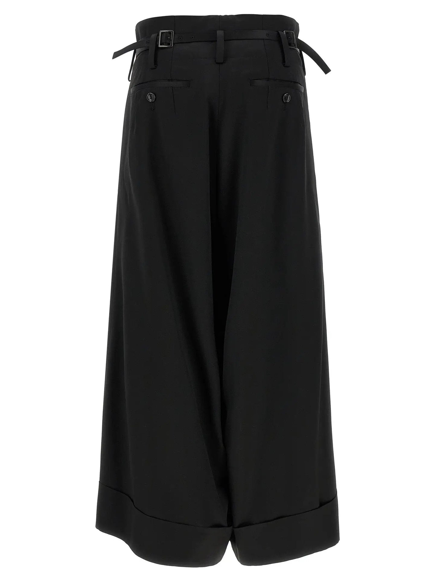 Junya Watanabe Black Acetate Flared Pants
