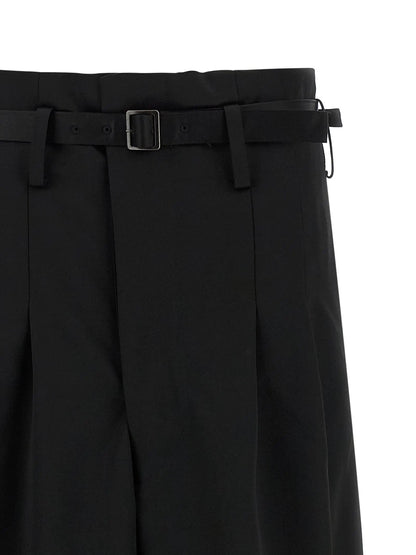 Junya Watanabe Black Acetate Flared Pants