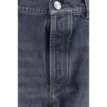 Brunello Cucinelli Gray Cotton Straight-Leg Jeans