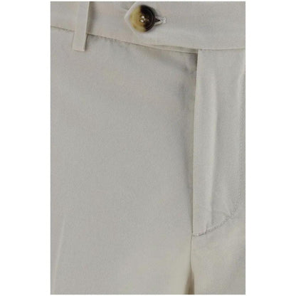 Brunello Cucinelli White Cotton Casual Pants