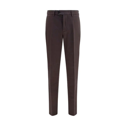 Brunello Cucinelli Brown Cotton Casual Pants