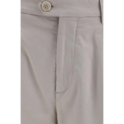 Brunello Cucinelli Beige Cotton Chino Pants