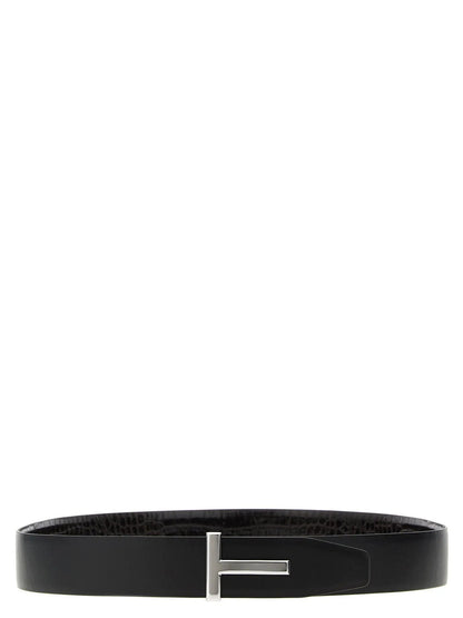 Tom Ford Brown Calfskin Belt