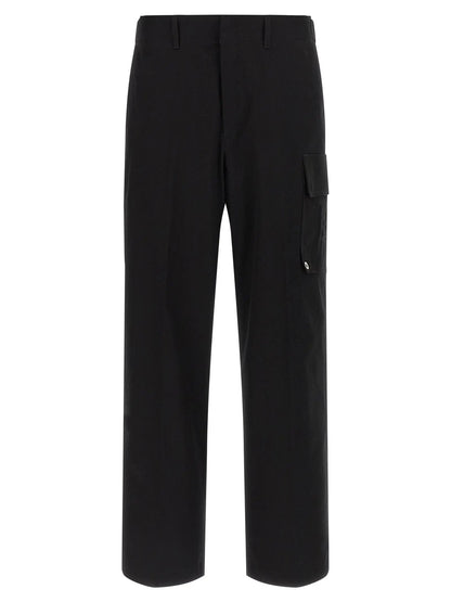Fendi Black Cotton Cargo Pants