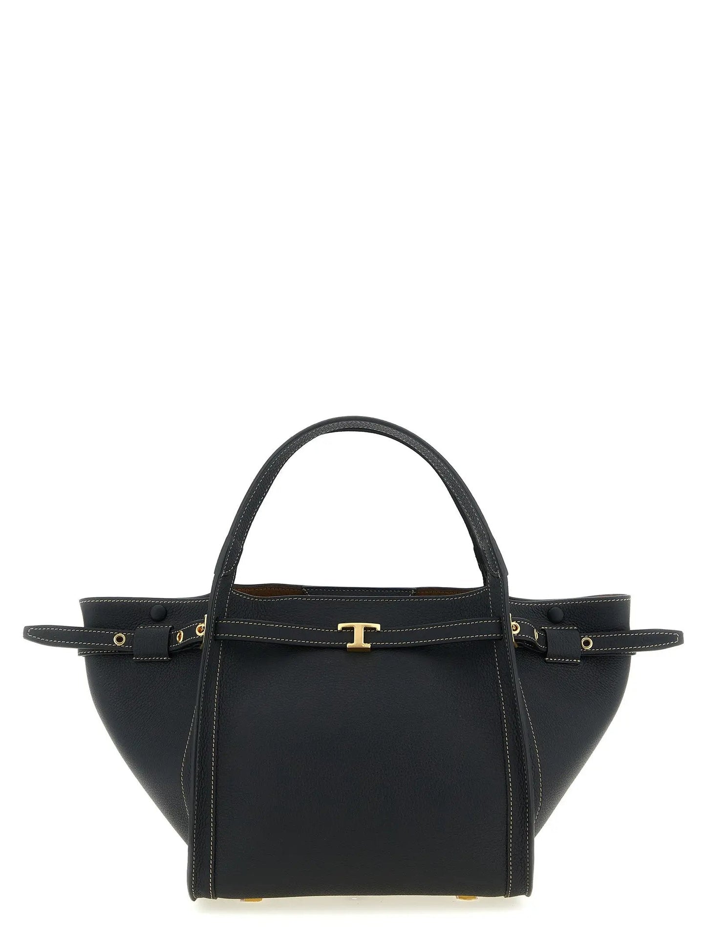 Tod's Black Calfskin Tote Bag