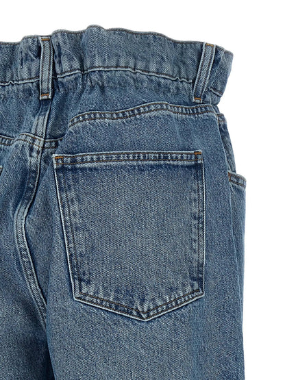 Agolde Blue Cotton Straight-Leg Jeans