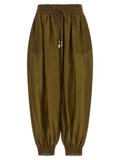 Zimmermann Bicolor Silk Casual Pants