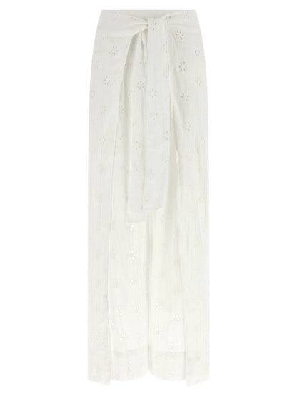 Polo Ralph Lauren White Cotton Casual Pants