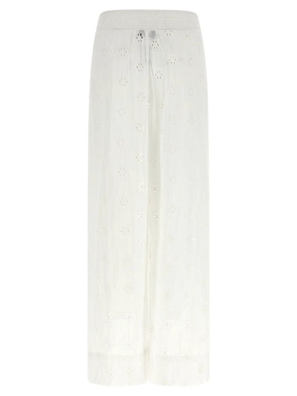 Polo Ralph Lauren White Cotton Casual Pants