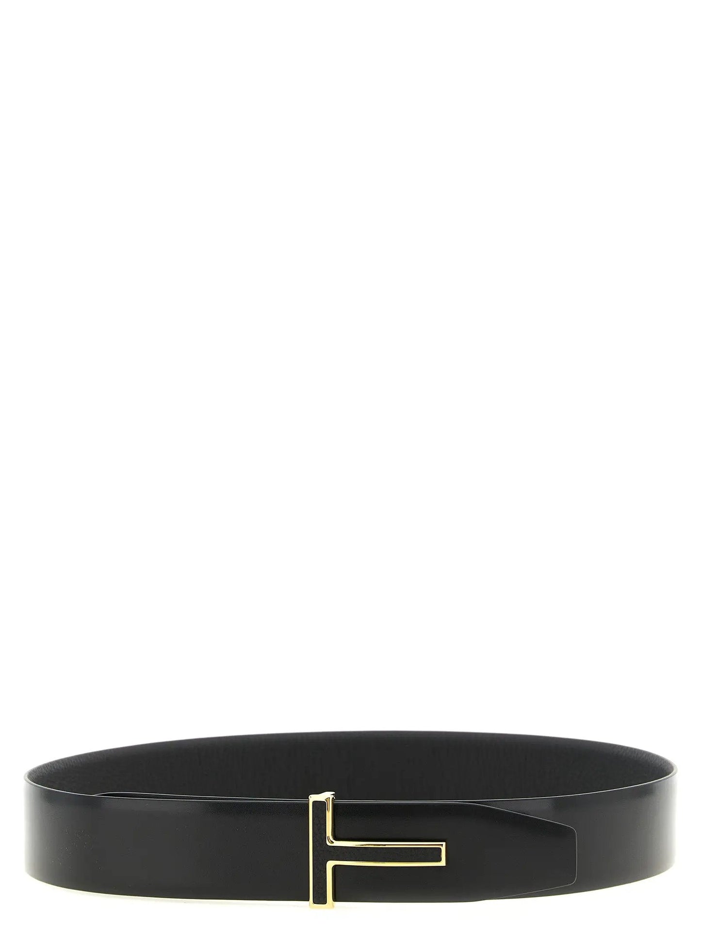 Tom Ford Black Calfskin Regular Belt