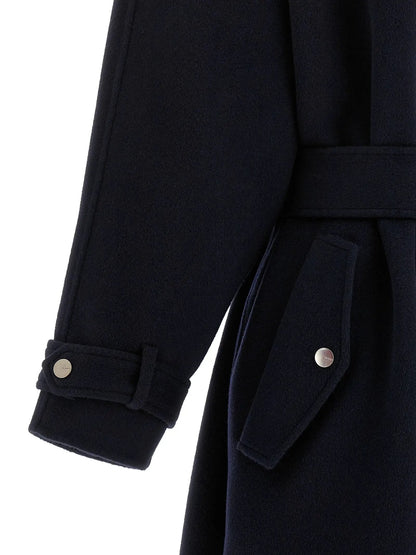 PINKO Blue Polyamide Coat