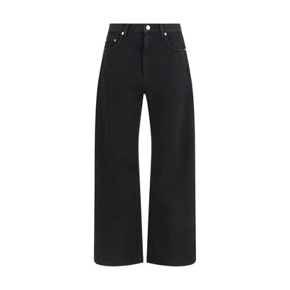 Haikure Black Cotton Straight-Leg Jeans