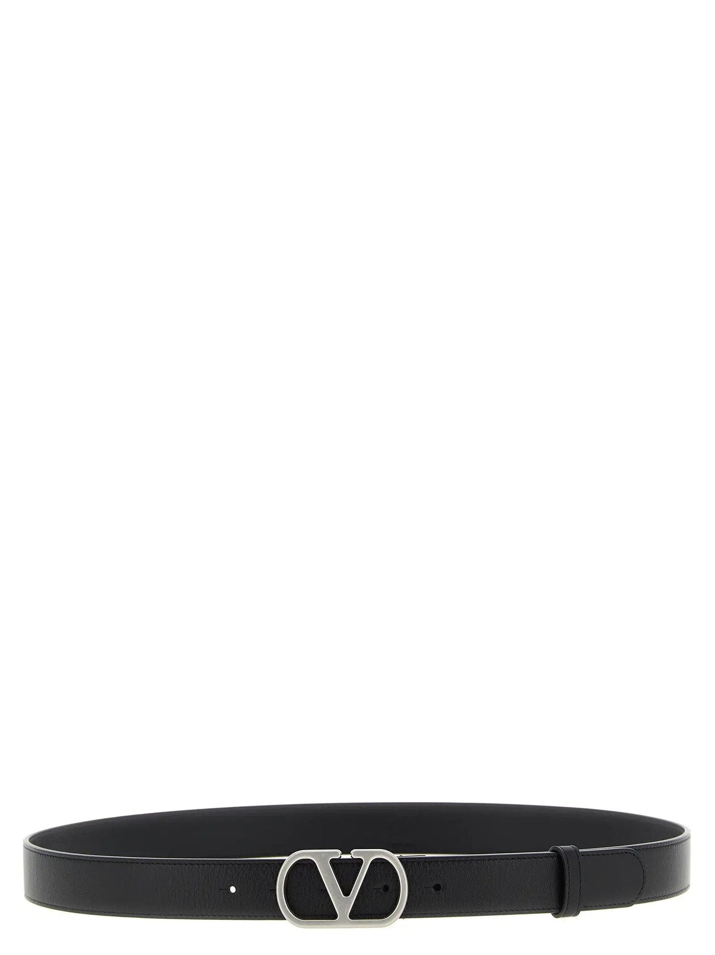 Valentino Garavani Black Calfskin Regular Belt
