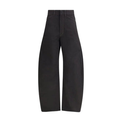 Lemaire Black Cotton Casual Pants