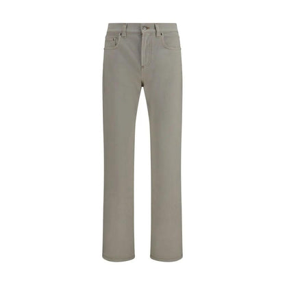 Versace Beige Cotton Tapered Jeans