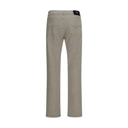 Versace Beige Cotton Tapered Jeans