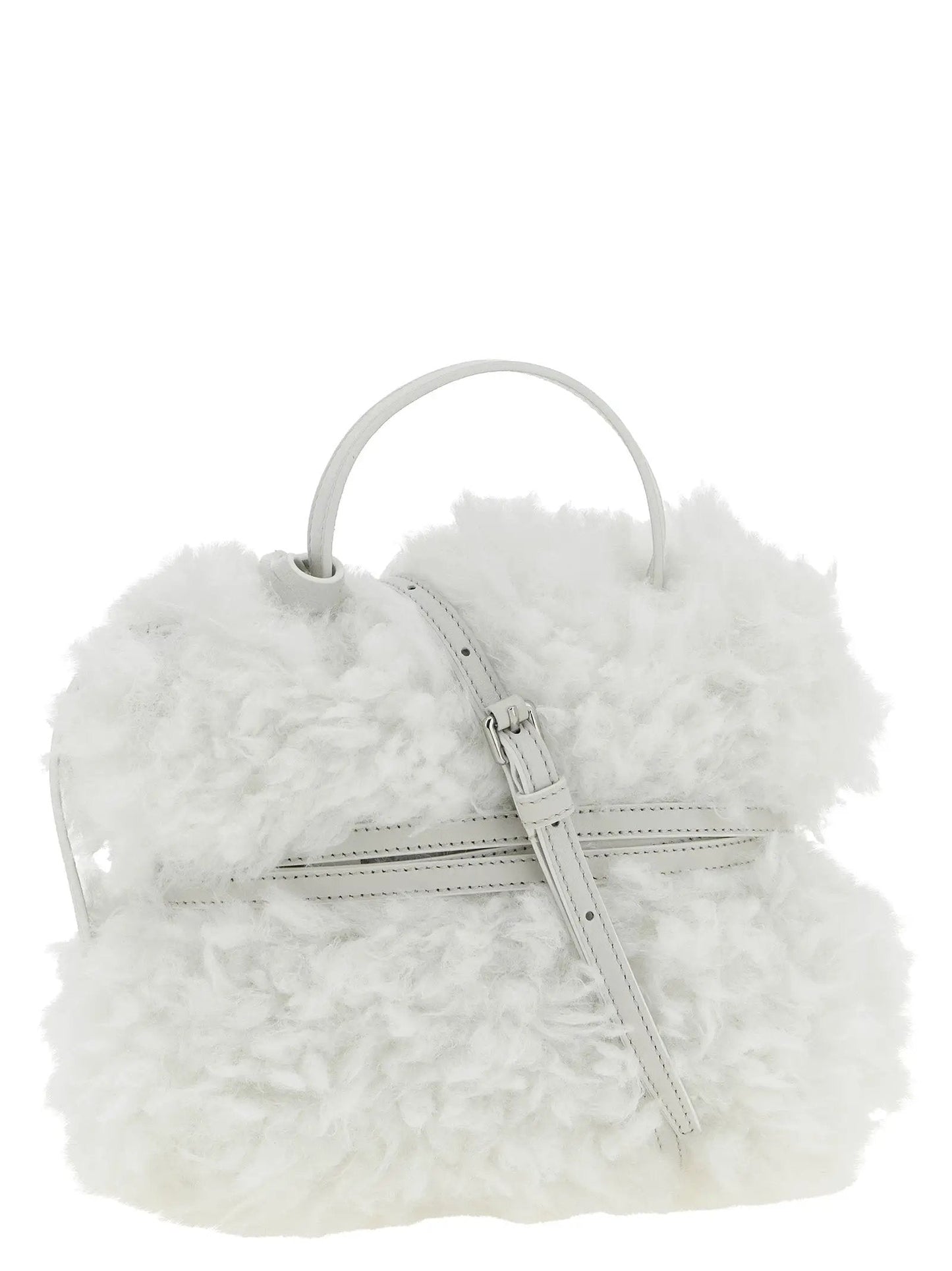 Moschino White Leather Handbag