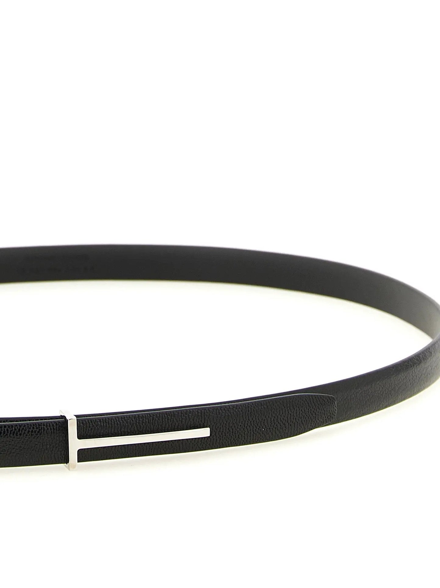 Tom Ford Black Goatskin Thin Belt