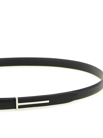 Tom Ford Black Goatskin Thin Belt