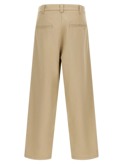 A.P.C. Beige Cotton Casual Pants