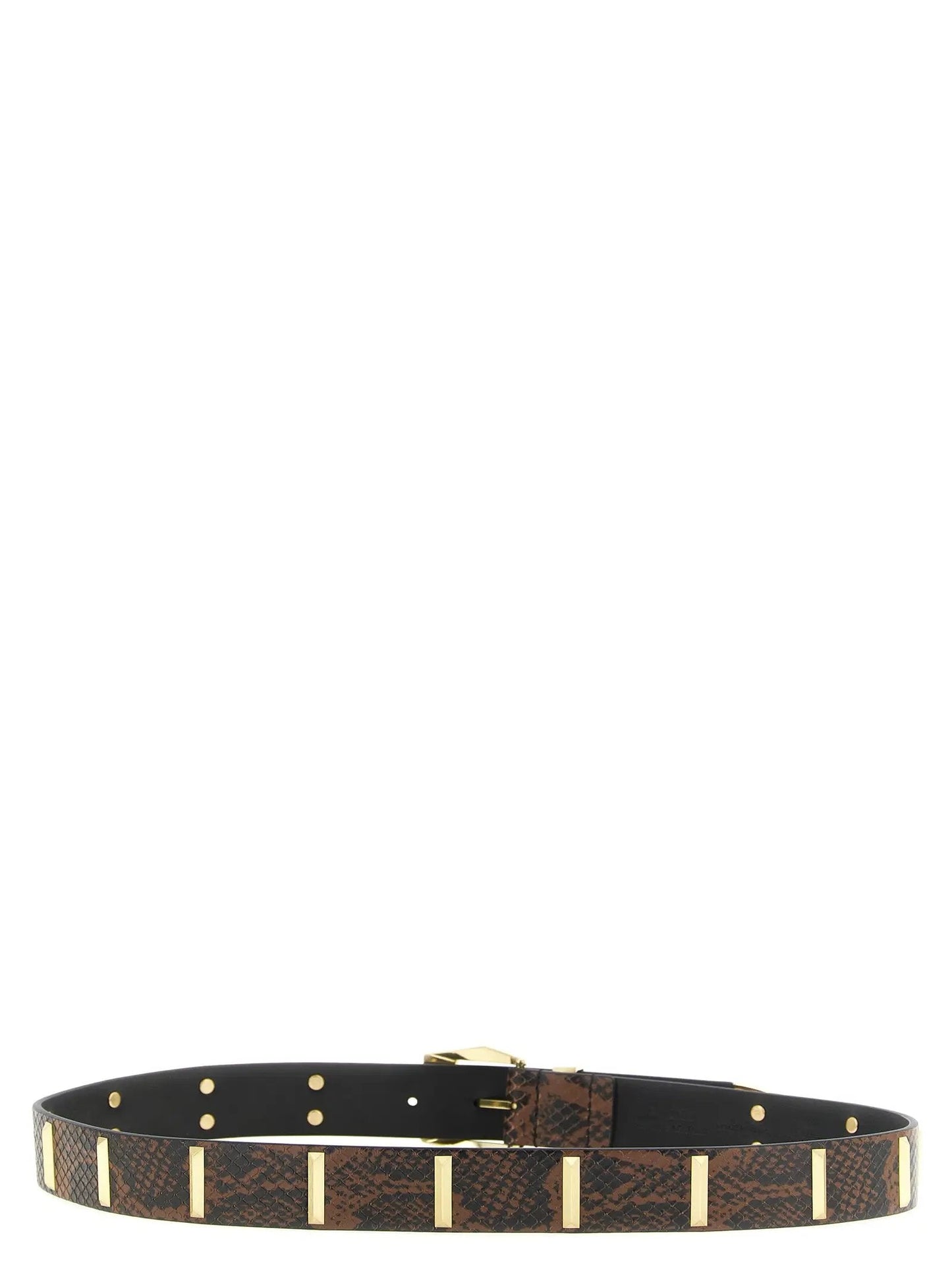 PINKO Gray Calfskin Regular Belt