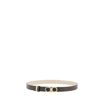 Ferragamo Black Calf Leather Bos Taurus Regular Belt