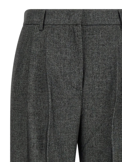 The Andamane Gray Polyester Dress Pants