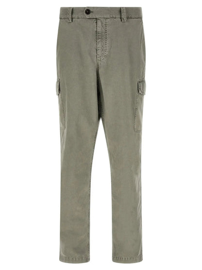 Brunello Cucinelli Bicolor Cotton Cargo Pants