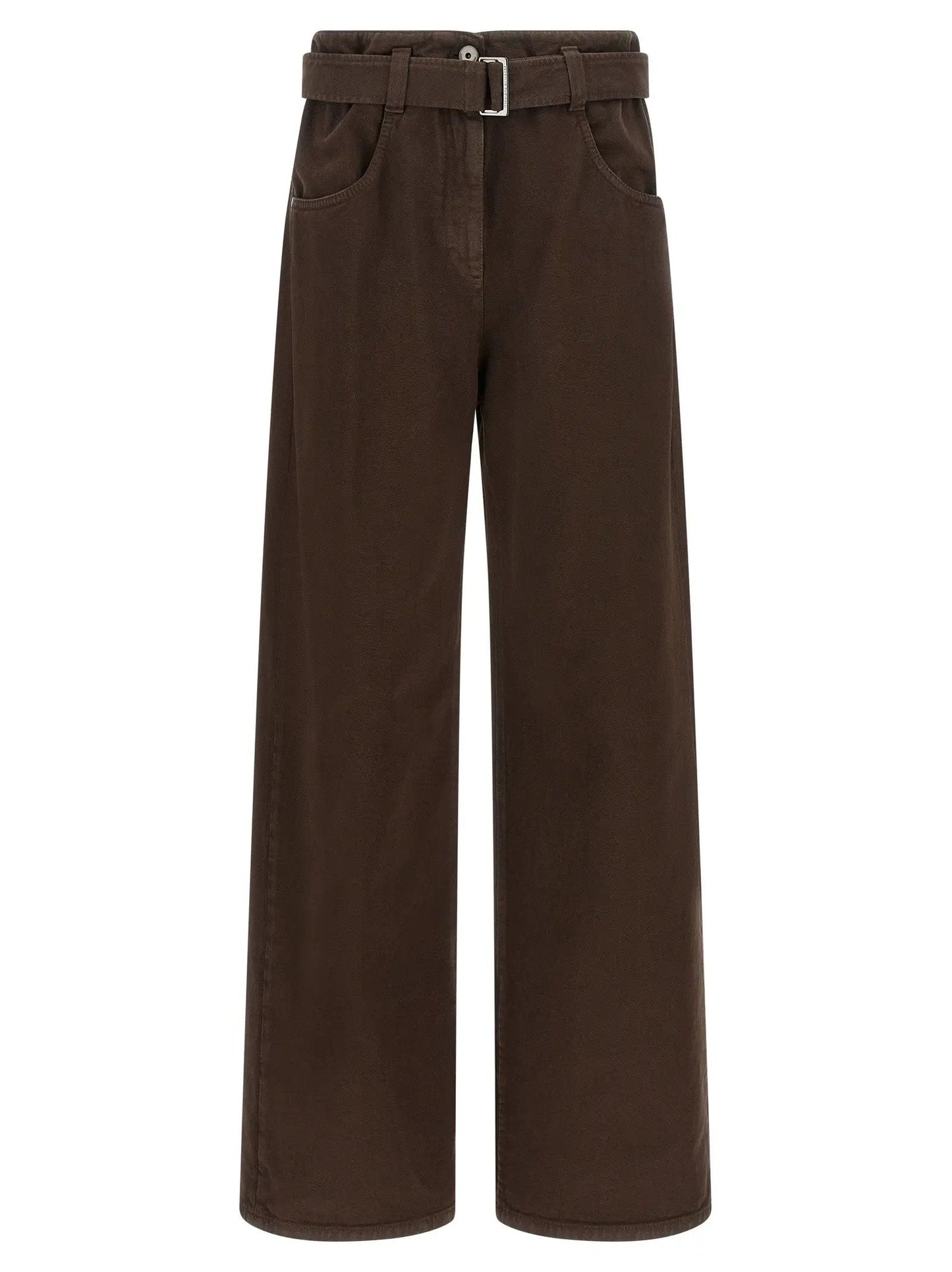 Brunello Cucinelli Brown Cotton Jeans Denim