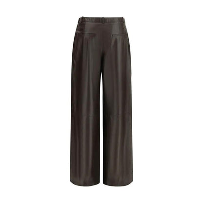 Arma Brown Leather Pants