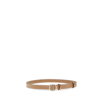 Jacquemus Beige Calf Leather Bos Taurus Thin Belt