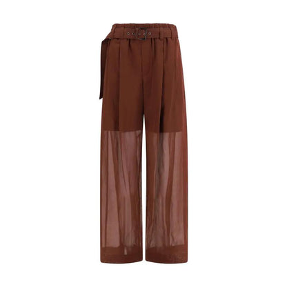 Brunello Cucinelli Brown Cotton Casual Pants