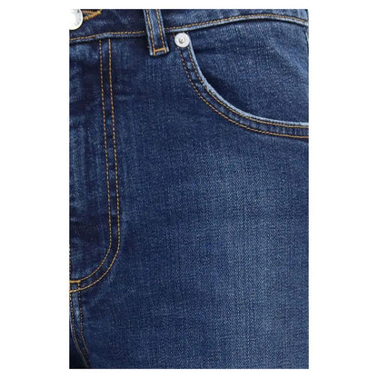Dolce & Gabbana Blue Cotton Straight-Leg Jeans