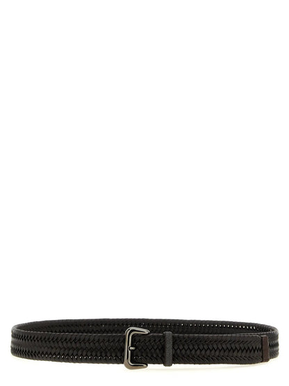 Brunello Cucinelli Brown Leather Regular Belt