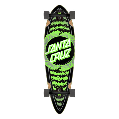 Santa Cruz Longboard Complete Flame Ringed Dot Pintail 9.2" x 33"